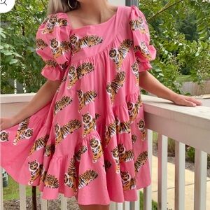 Queen of Sparkles Pink Tiger Dress